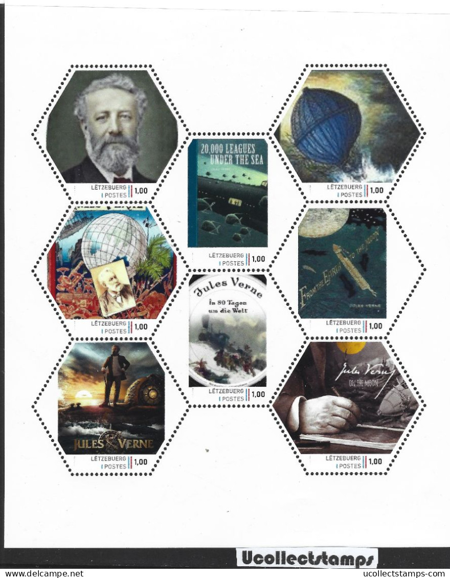 Luxemburg 2023 Jules Verne 1  Sheetlet     Postfris/mnh/neuf - Unused Stamps