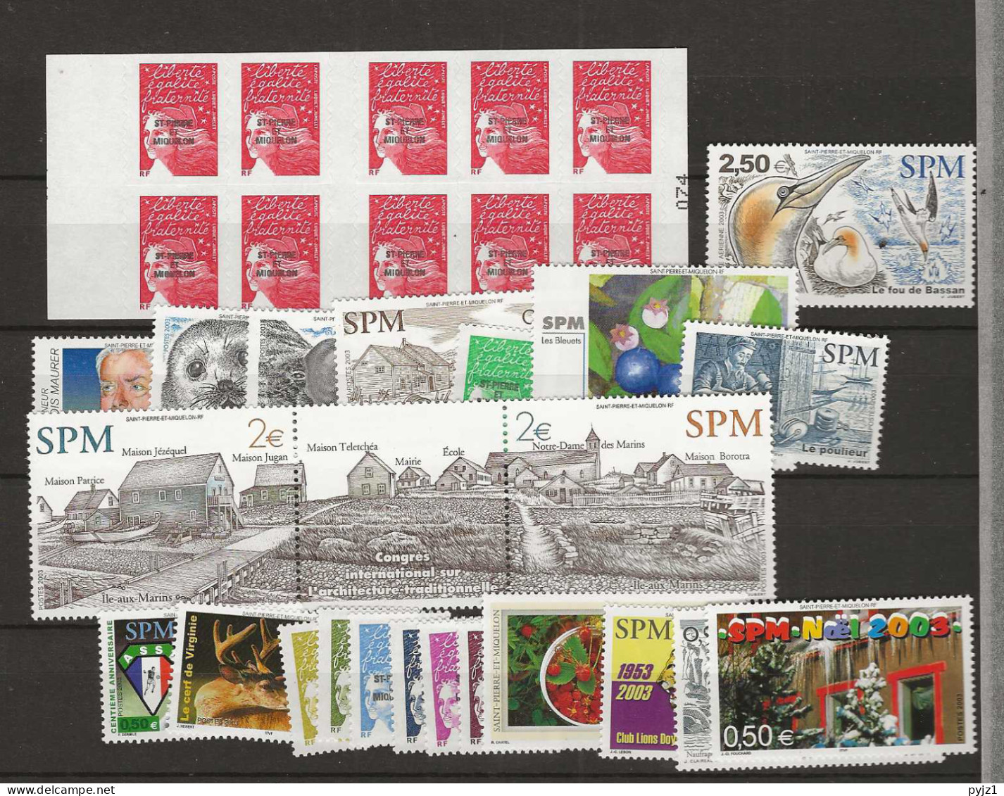 2003 MNH St Pierre Et Miquelon Year Collection Postfris** - Full Years
