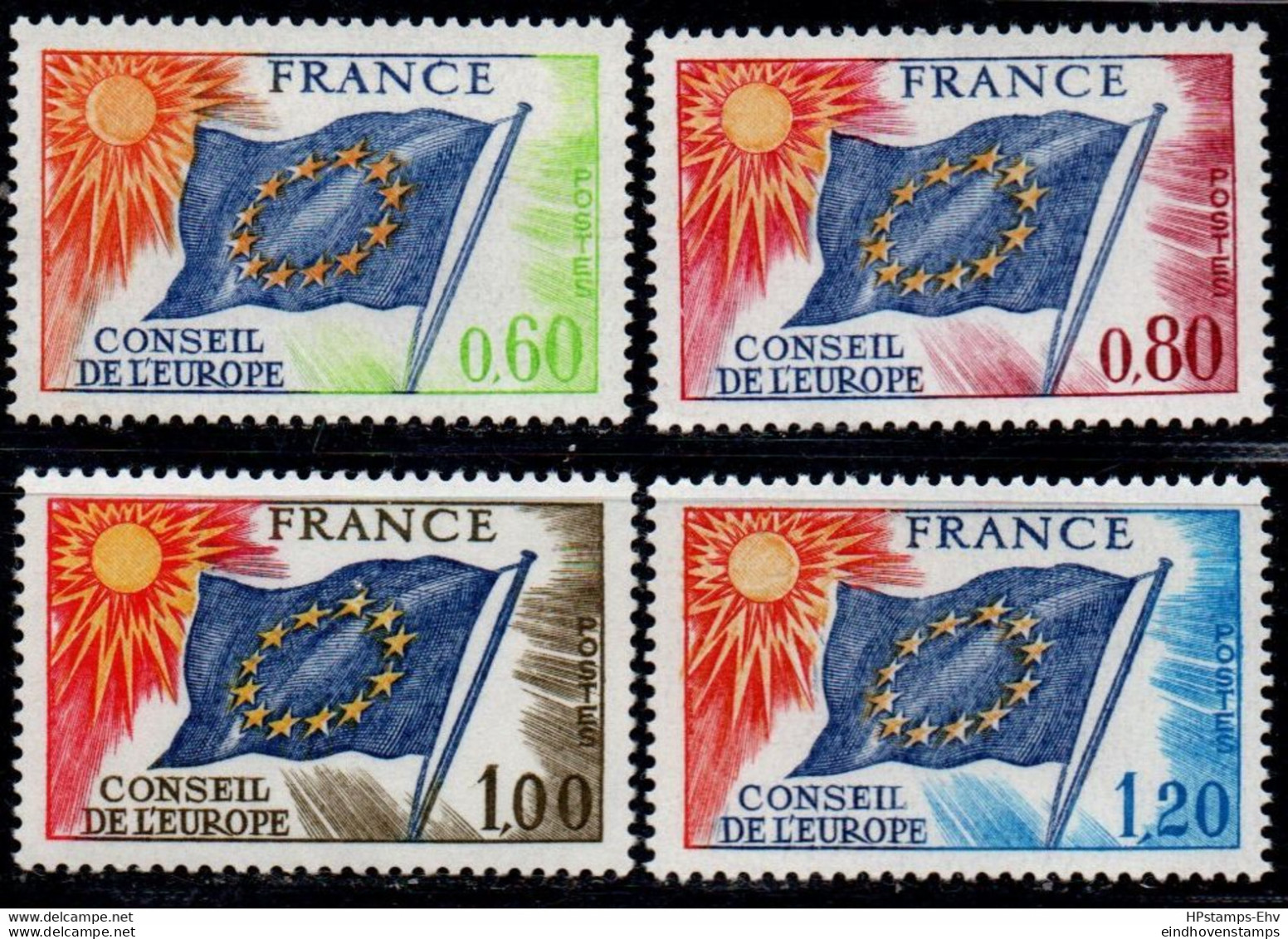 France 1975 Conseil De L'Europe, Flag Stamps 4 Values MNH 2209.2507 - 1958