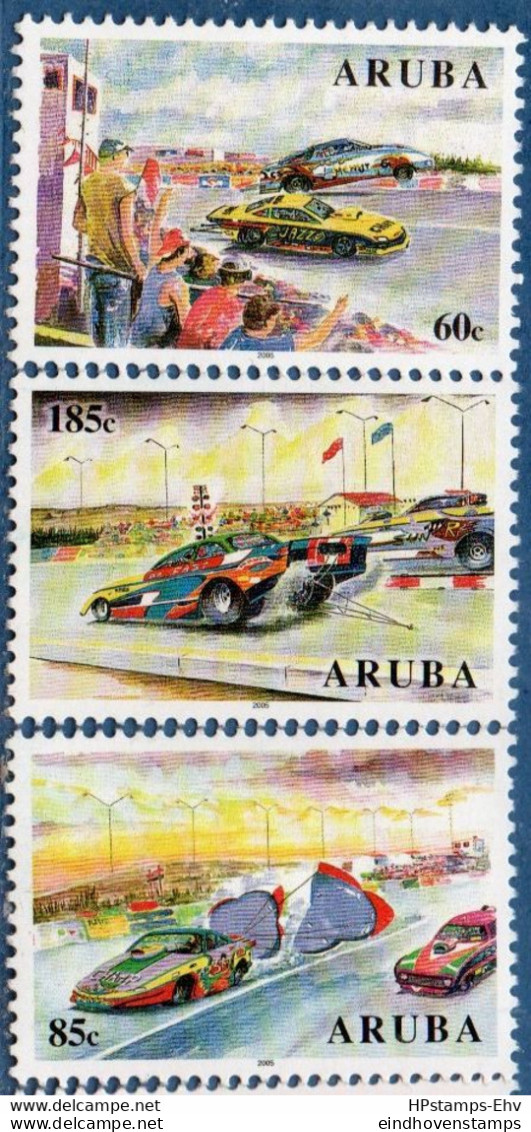 Aruba 2005 Car Races 3 Values MNH 2008.1967 - Other (Earth)