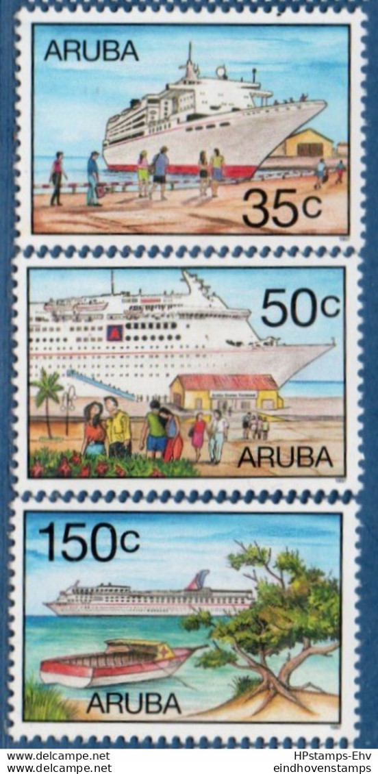 Aruba 1997 Tourism By Cruise-ships 3 Values 2208.1919 - Hotels, Restaurants & Cafés