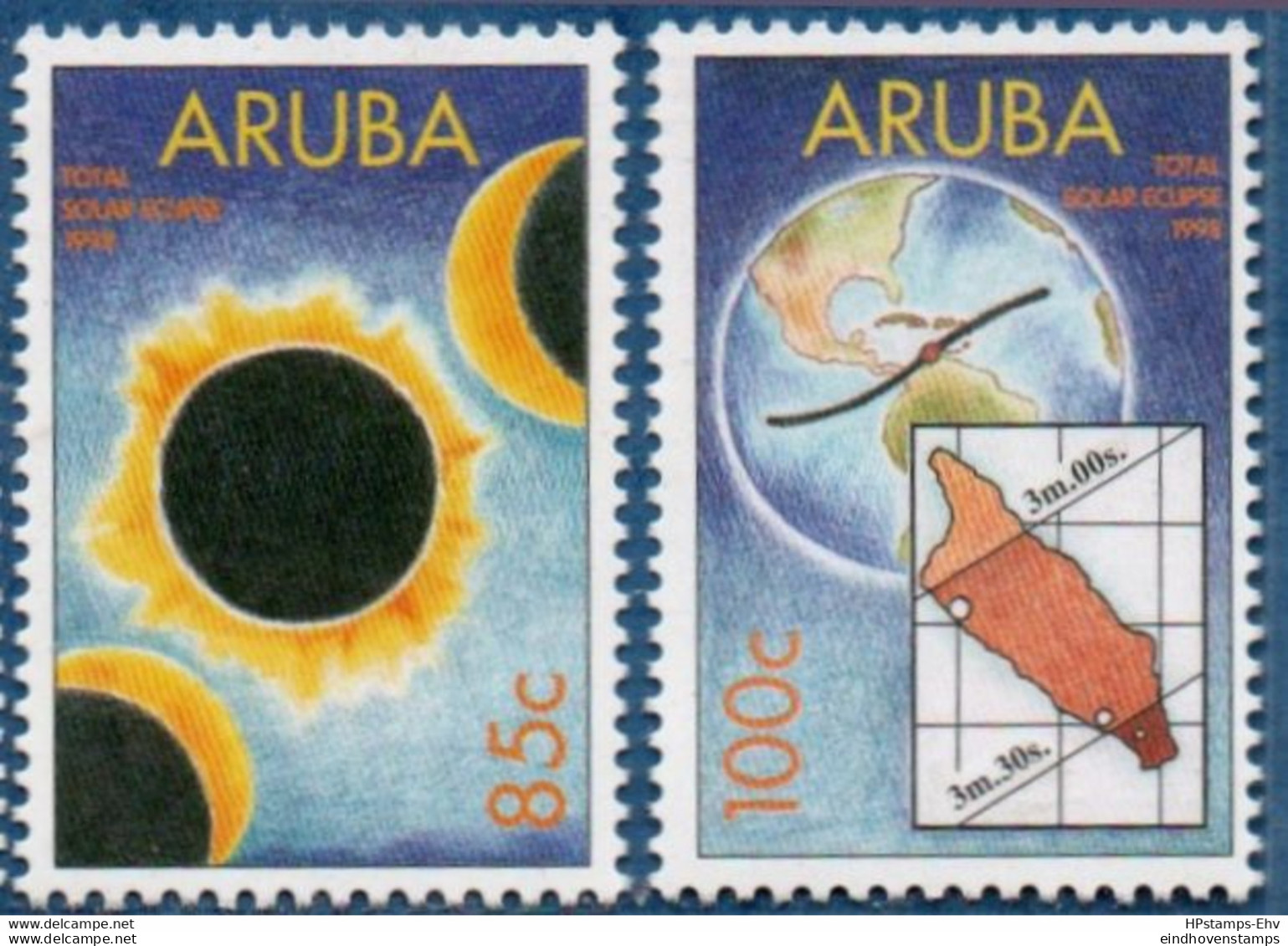 Aruba 1998 Solar Eclipse 2 Values  2208.1923 Eclips. The Eclips Following Track - Climat & Météorologie