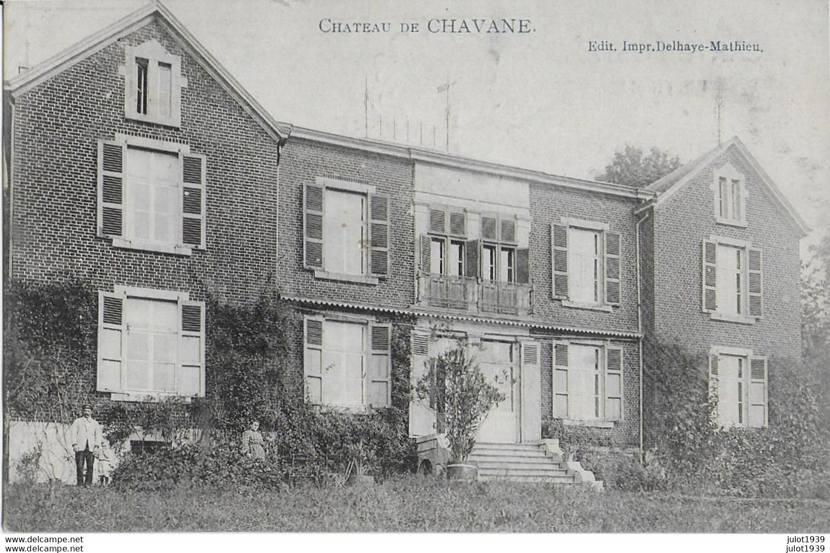 Julot1939 ...  CHAVANE ..-- Le CHATEAU . Texte En ALLEMAND ?? Voir Verso . - Nassogne