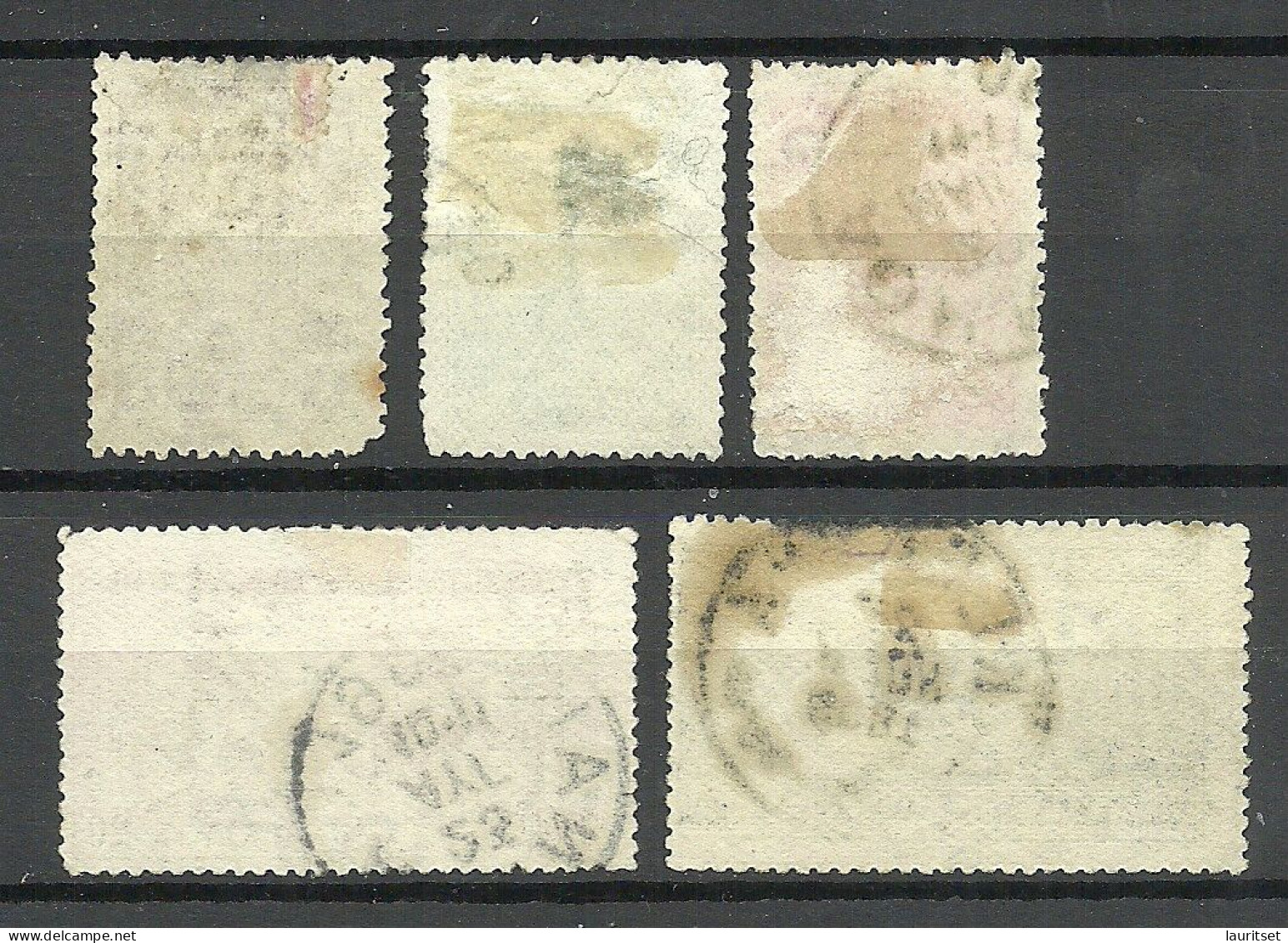 GREECE 1906 = 5 Values From Set Michel 144 - 157 O - Used Stamps