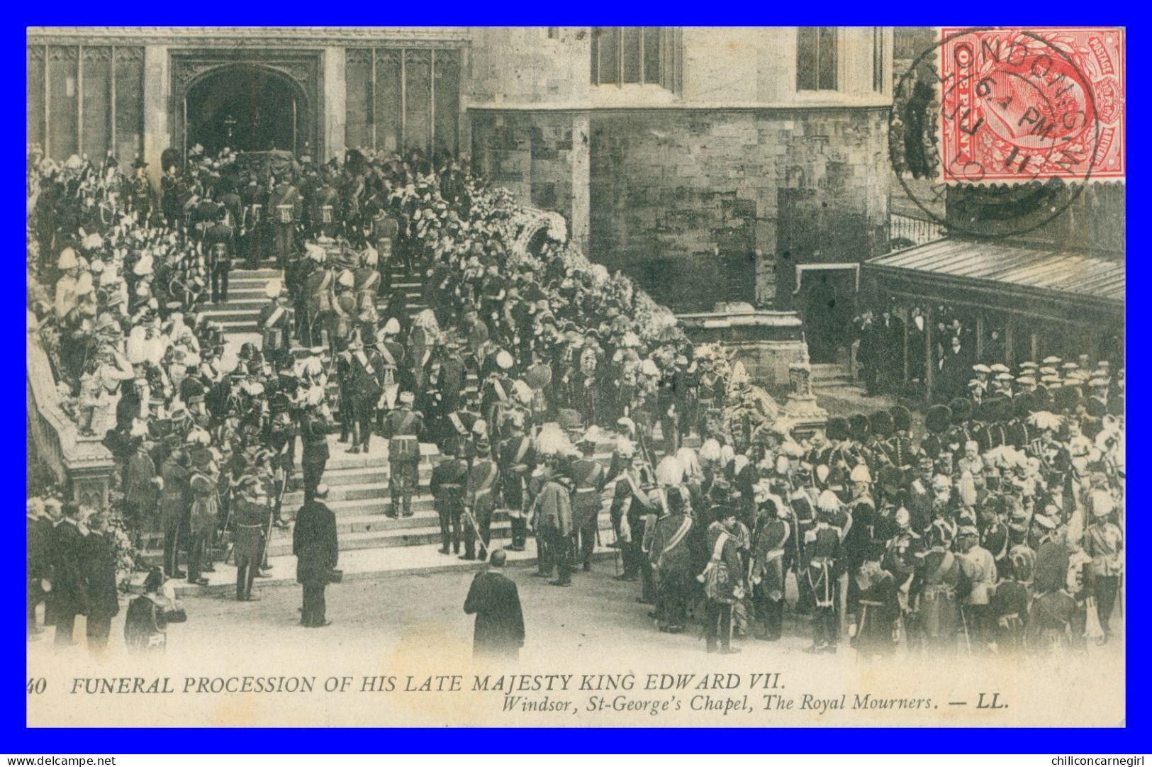 * Funeral Procession Of His Late Majesty King Edward VII - Funérailles Roi Édouard VII - Windsor Royal Mourners - 1910 - Funeral