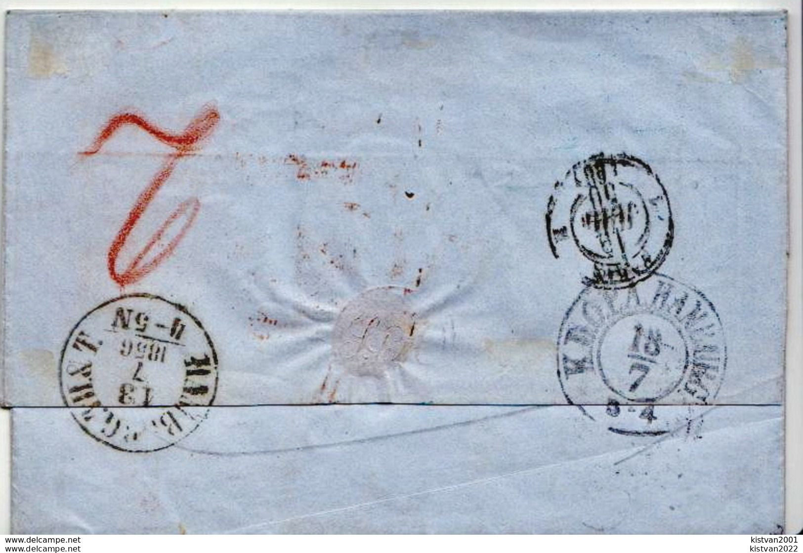 Postal History Cover: Denmark Ex Offo Cover Sent To Paris From Copenhagen From 1856 - ...-1851 Préphilatélie