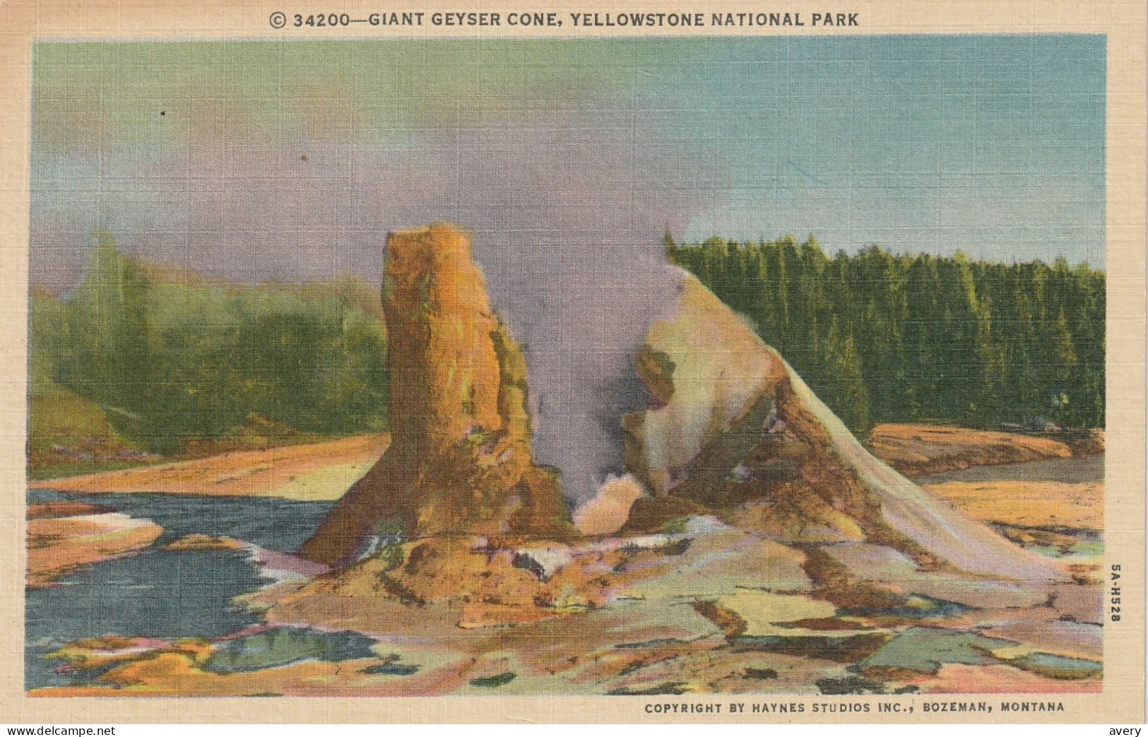 Giant Geyser Cone, Yellowstone National Park, Wyoming - Yellowstone