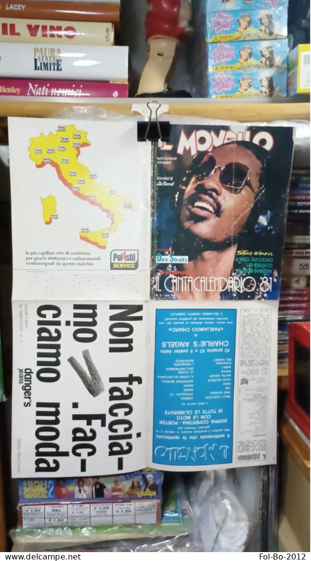 Il Monello N 3,1981 +poster Stevie Wonder Marylin. - Premières éditions