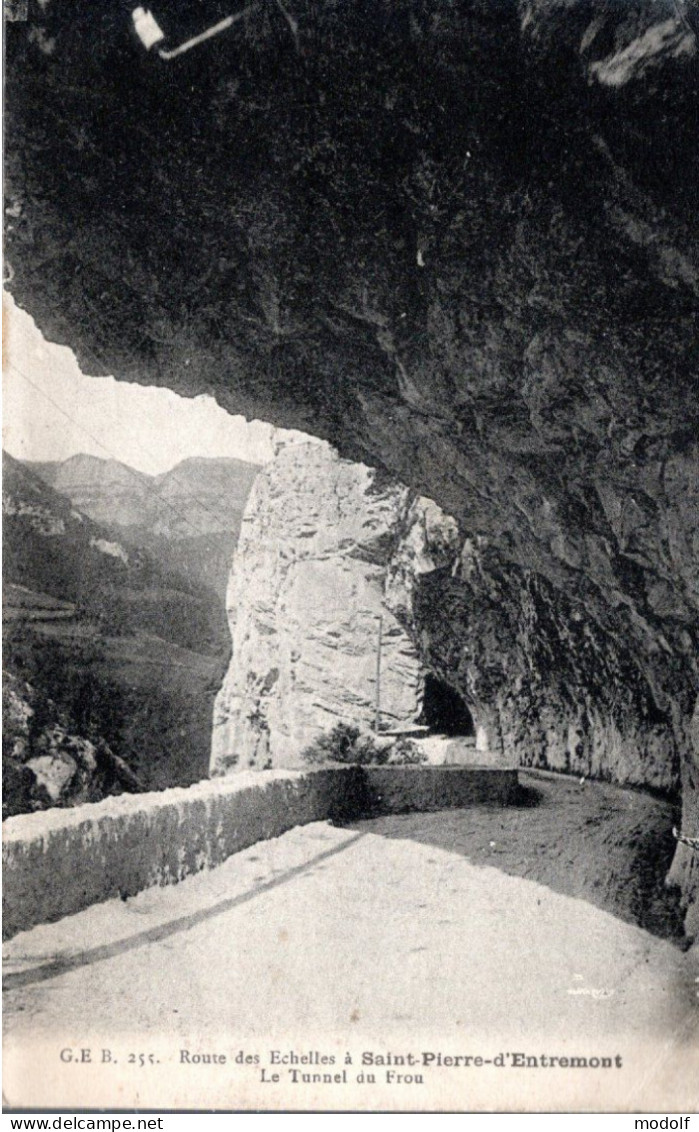 CPA - 38 - Route Des Echelles à Saint-Pierre-d'Entremont - Le Tunnel Du Frou - Saint-Pierre-d'Entremont