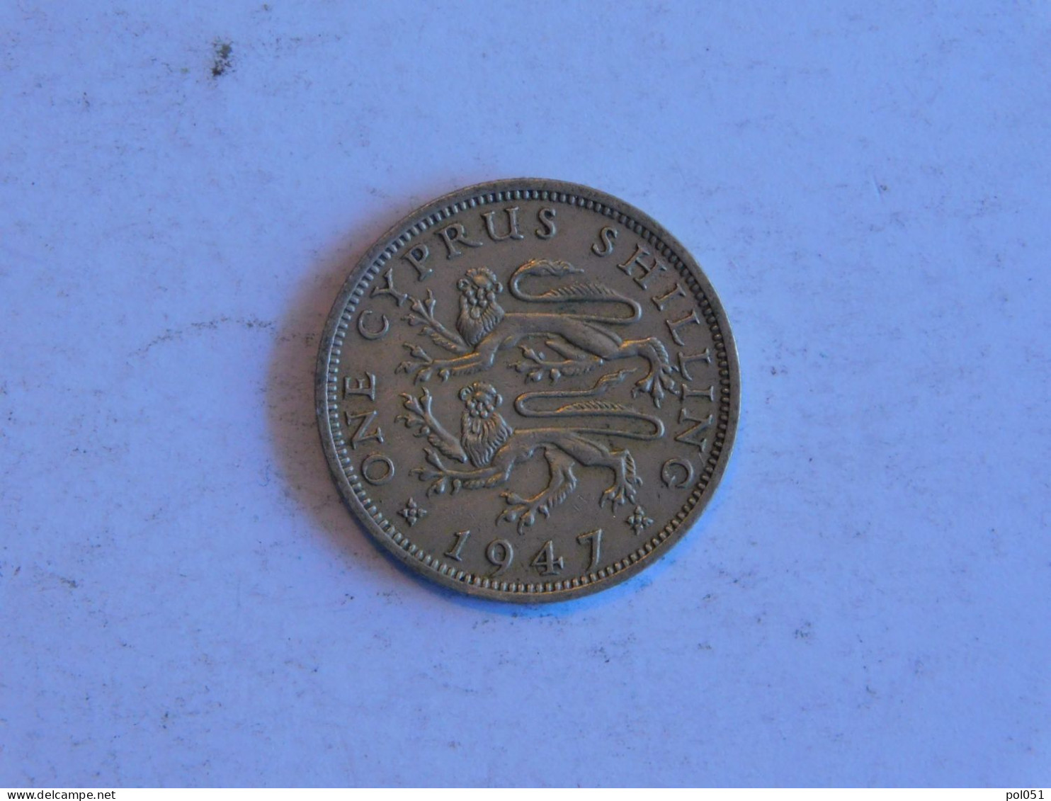 CHYPRE One Cyprus Shillings 1947 - Zypern