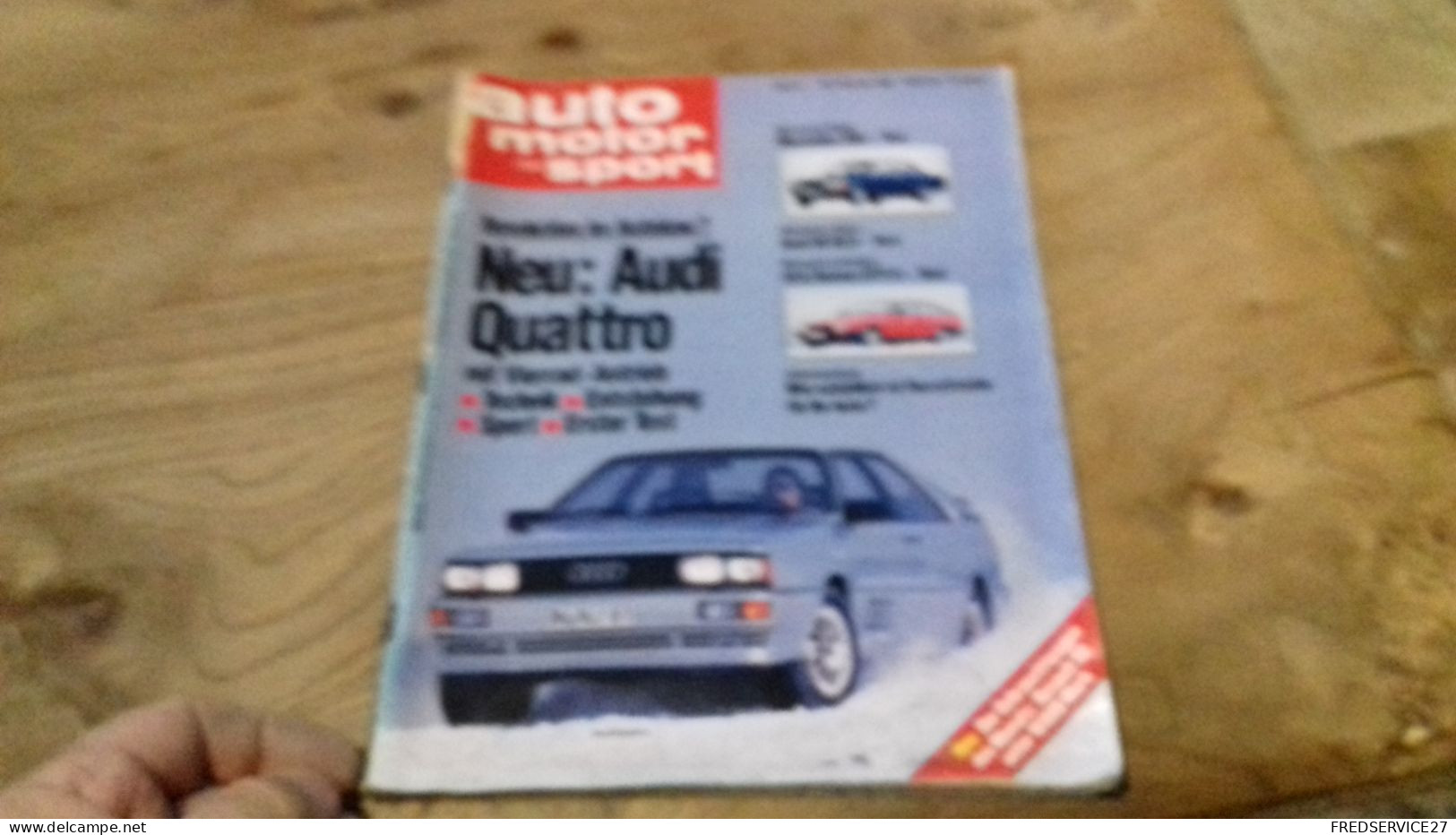 142 / AUTO MOTOR UND SPORT N° 4 1981 AUDI QUATTRO / ALFA ROMEO GTV 6 / MERCEDES 200 - Auto En Transport