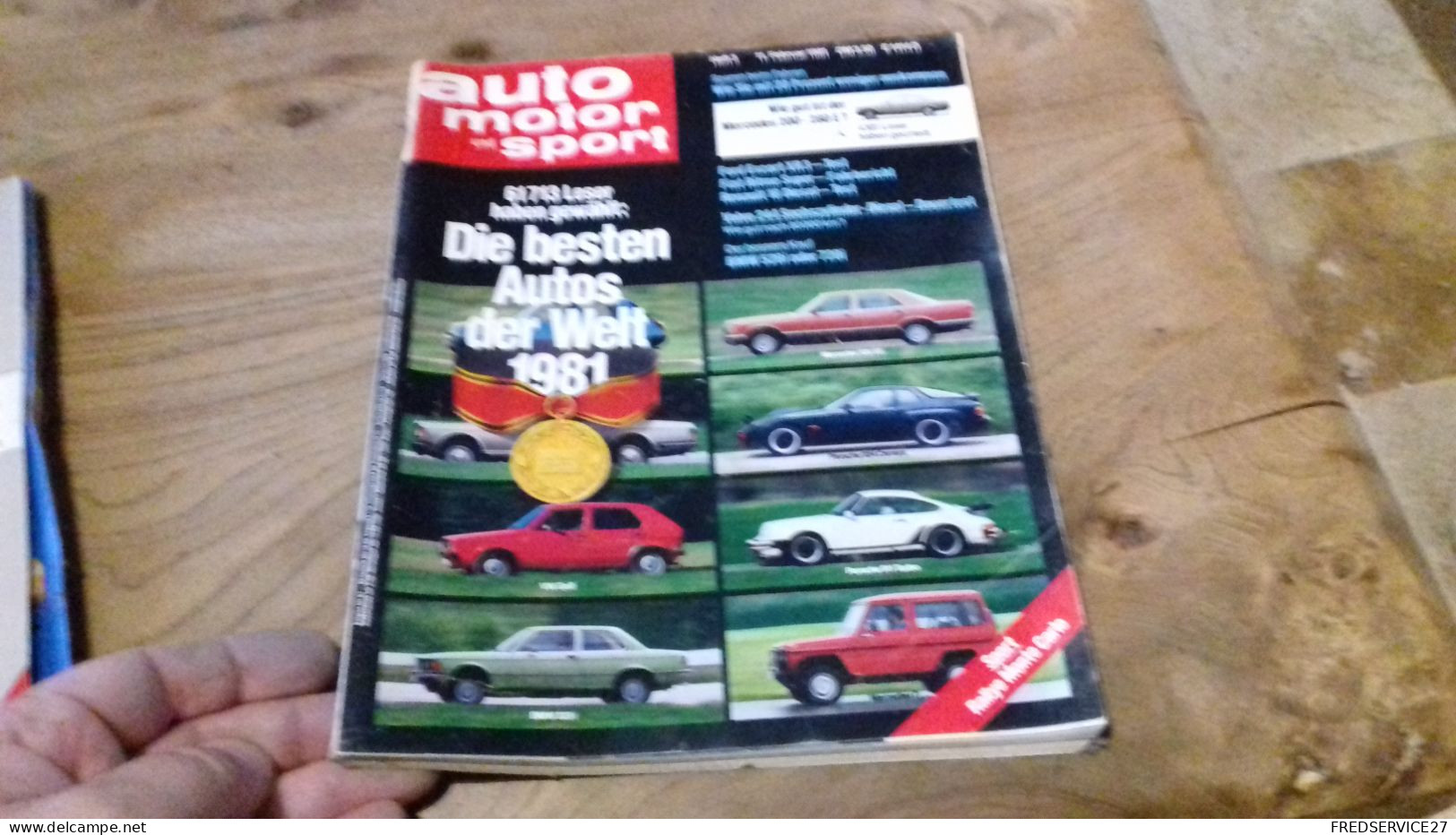 142 / AUTO MOTOR UND SPORT N° 3 1981 MERCEDES 500/ GOLF VW / FORD ESCORT XR3 - Automobile & Transport