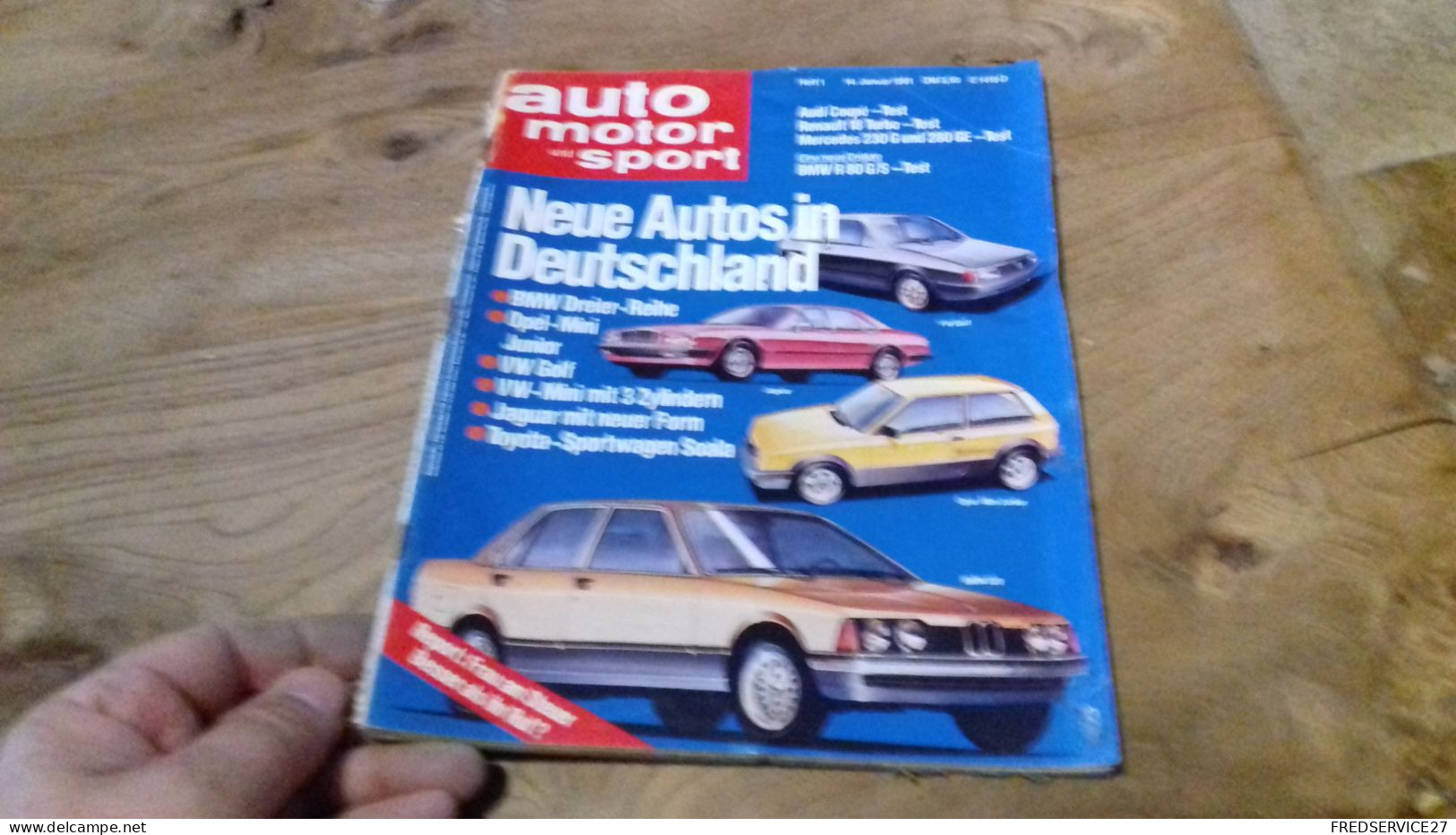 142 / AUTO MOTOR UND SPORT N° 1 1981 RENAULT .18 TURBO / AUDI COUPE / ECT - Cars & Transportation