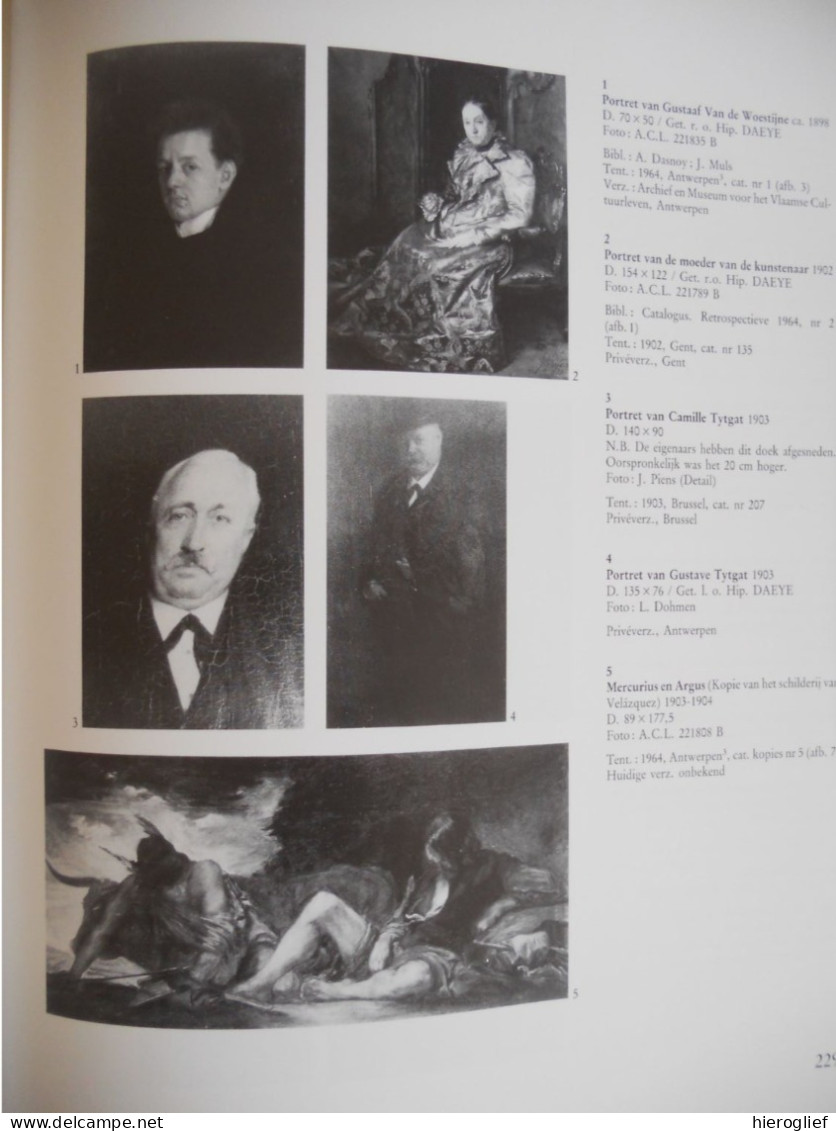 HIPPOLYTE DAEYE 1873-1952 - genese van een oeuvre monografie door b de visscher-daeye expressionisme ° Gent + Antwerpen