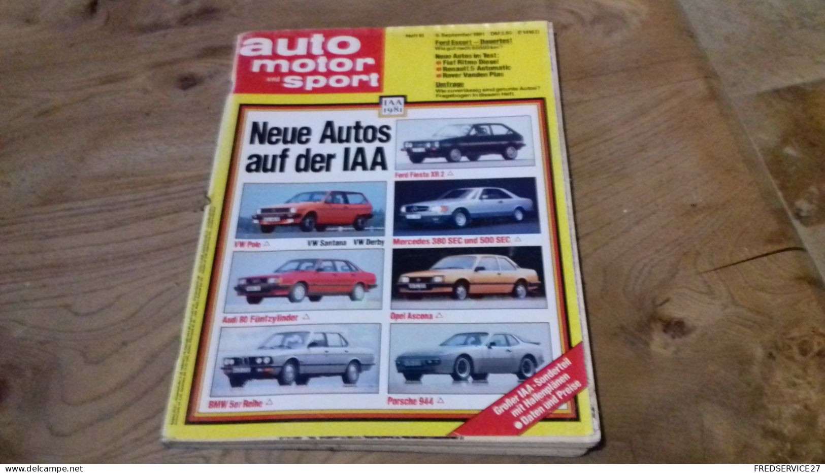 142 / AUTO MOTOR UND SPORT N° 18 1981 FORD ESCORT / FIAT RITMO DIESEL / RENAUL 5 - Auto En Transport