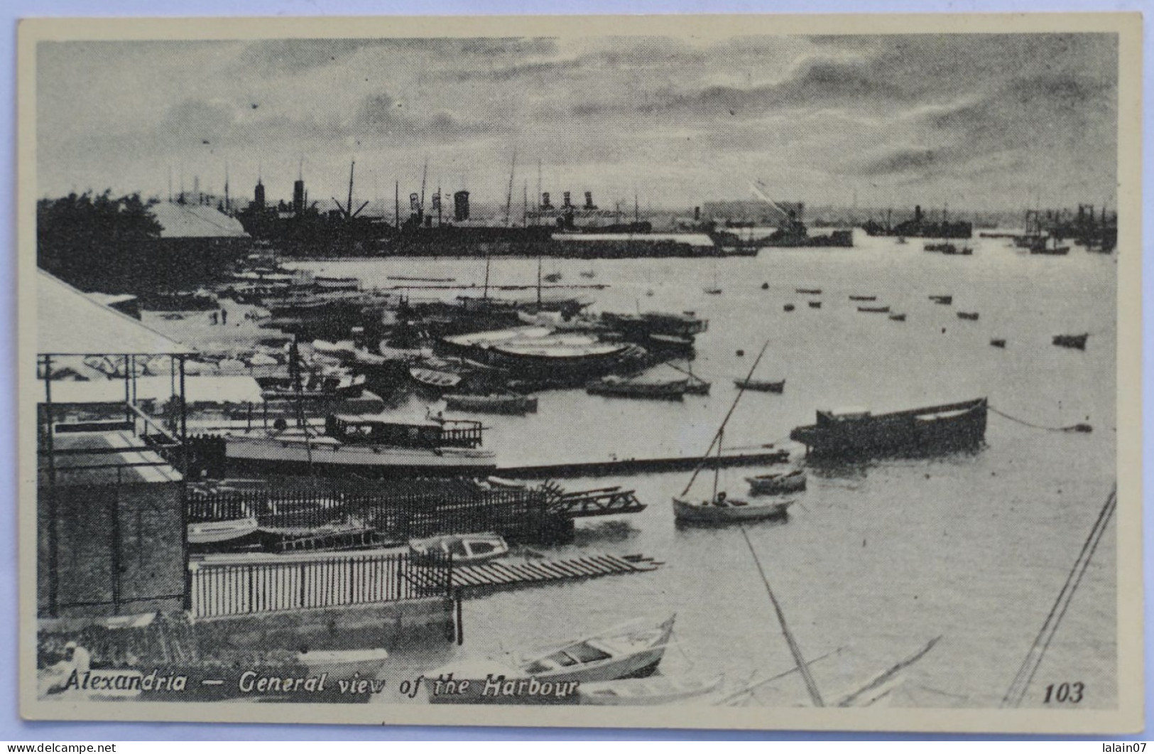 C. P. A. : EGYPTE : ALEXANDRIA : General View Of The Harbour, N°103 - Alexandrie