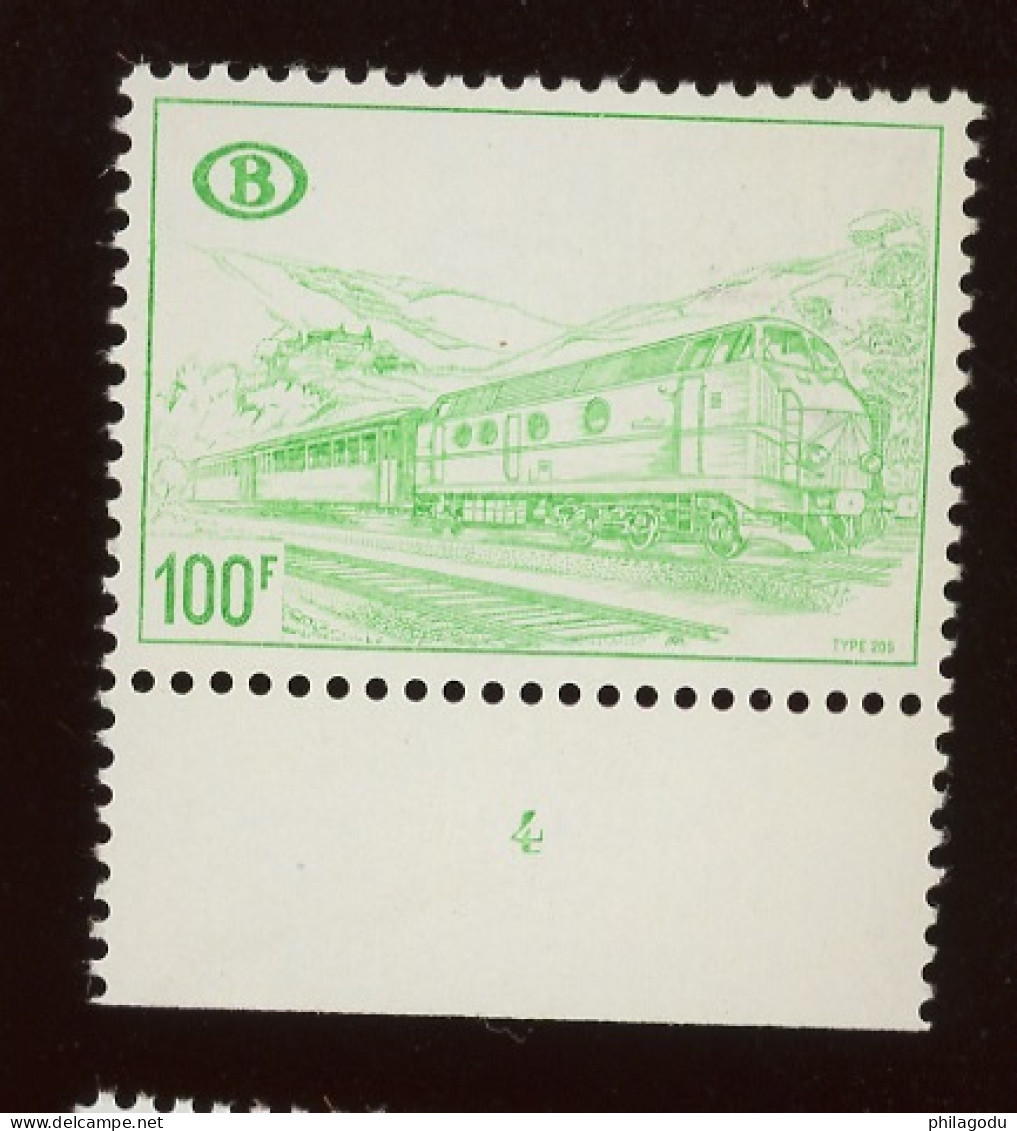 TR 395 P4 ** 100F Loco   Avec N° Planche 4  ++  Postfris - Bahnwesen