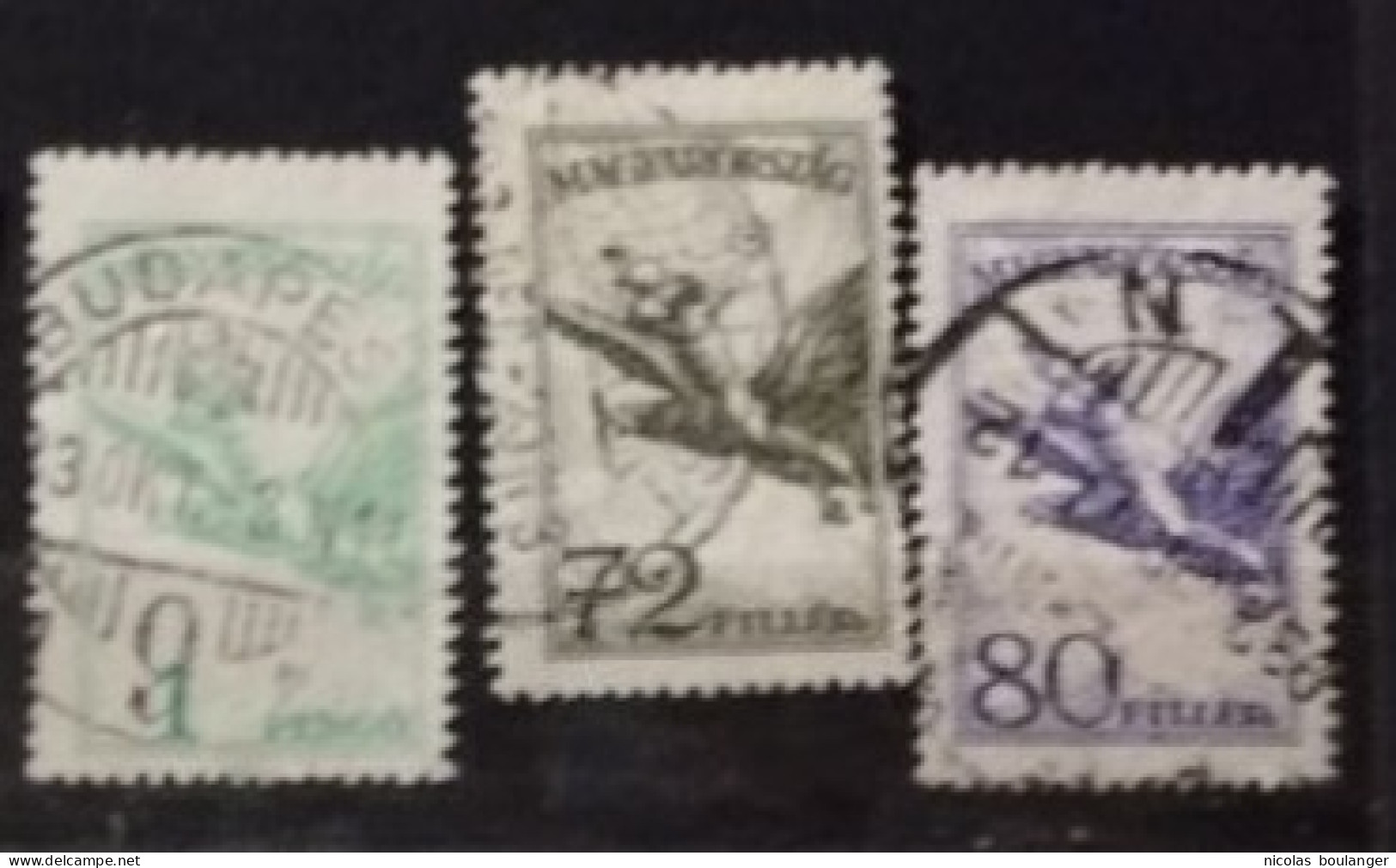 Hongrie 1927-1930 / Yvert Poste Aérienne N°19-21 / Used - Used Stamps