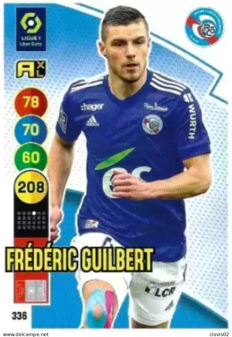 336 Frédéric Guilbert - RC Strasbourg - Panini Adrenalyn XL LIGUE 1 - 2021-2022 Carte Football - Trading Cards