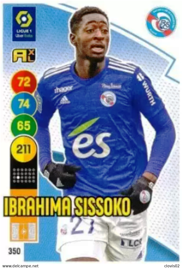 350 Ibrahima Sissoko - RC Strasbourg - Panini Adrenalyn XL LIGUE 1 - 2021-2022 Carte Football - Trading Cards