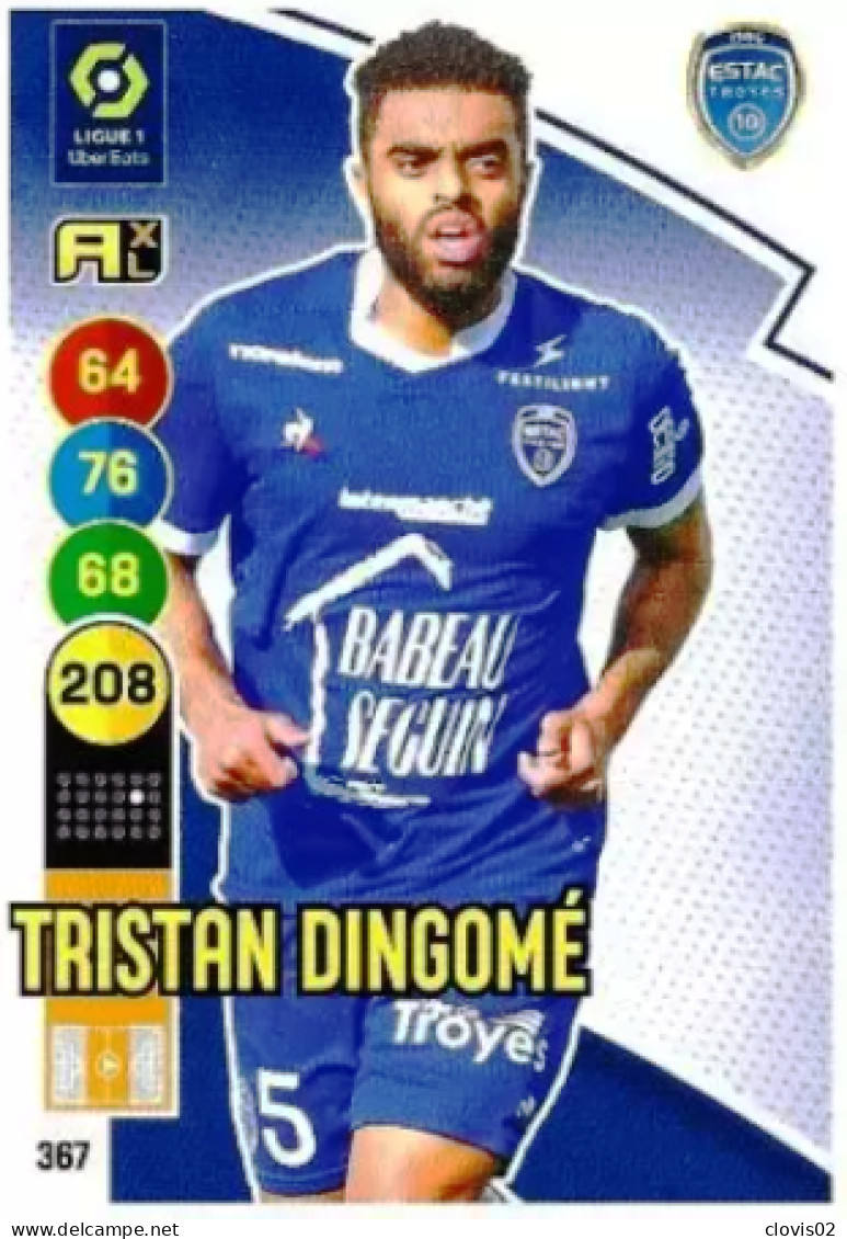 367 Tristan Dingomé - ESTAC Troyes - Panini Adrenalyn XL LIGUE 1 - 2021-2022 Carte Football - Trading Cards