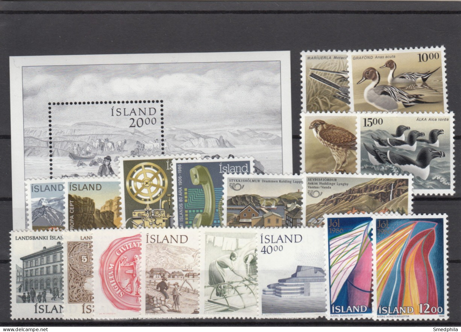 Iceland 1986 - Full Year MNH ** - Komplette Jahrgänge