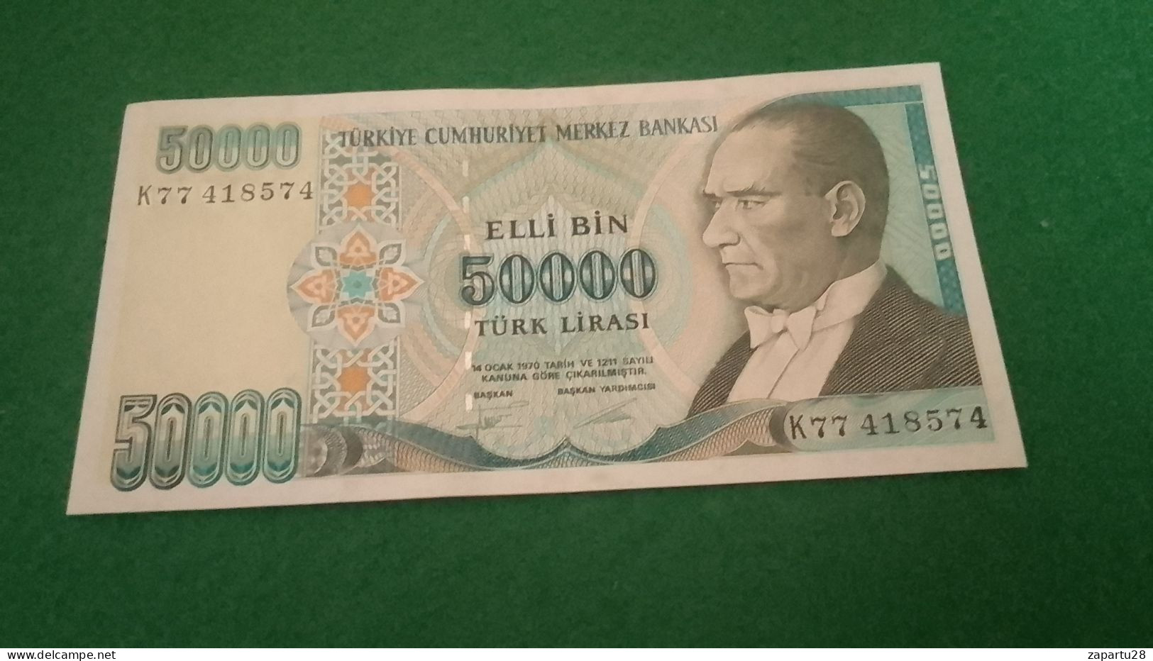 TÜRKİYE- 7. EMİSYON  50000 TL      -AU- - Turquie