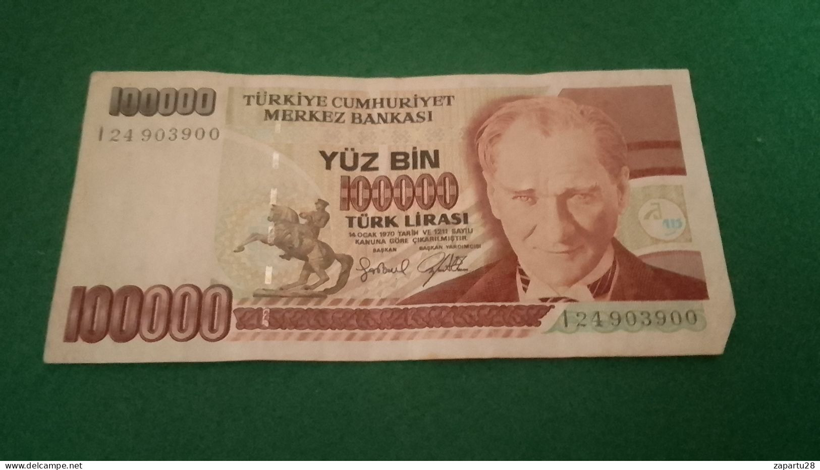 TÜRKİYE- 7. EMİSYON  100000 TL      -F- - Turquie