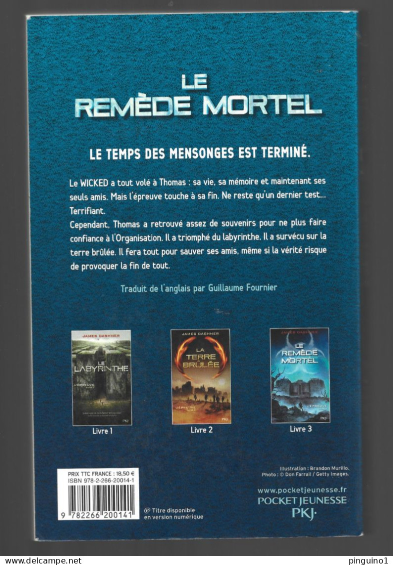 James Dashne  L'épreuve 3  Le Remède Mortel - Fantásticos