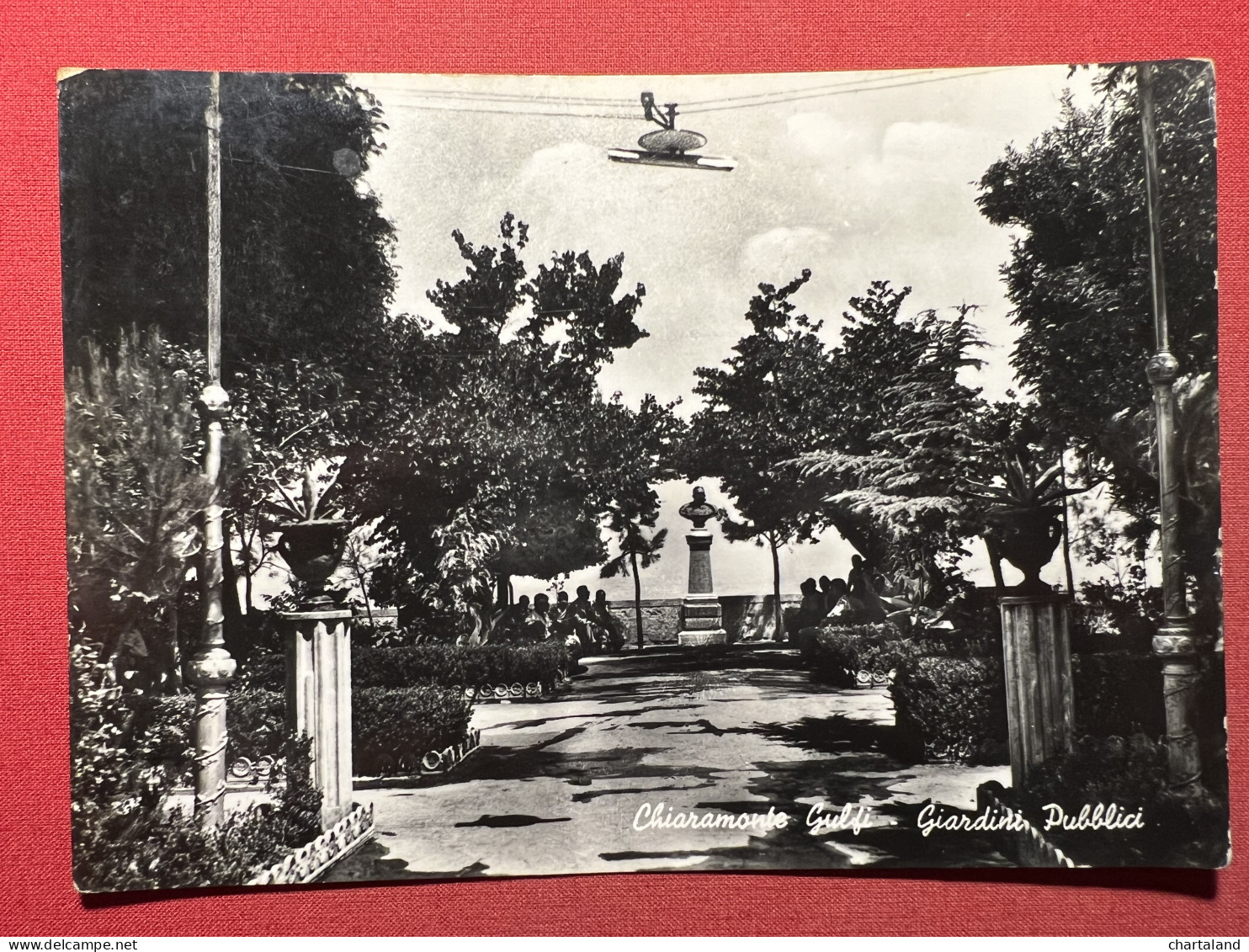 Cartolina - Chiaramonte Gulfi ( Ragusa ) - Giardini Pubblici - 1958 - Ragusa