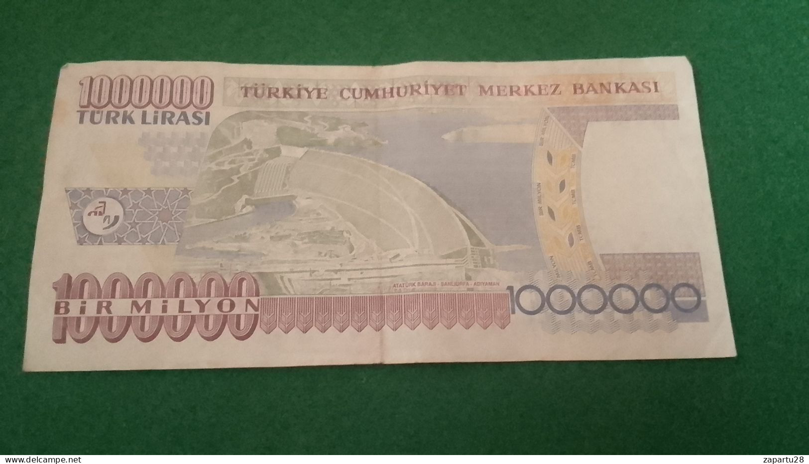 TÜRKİYE- 7. EMİSYON  1000000 TL      -F- - Turquie