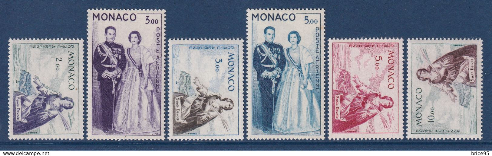 Monaco - Poste Aérienne - PA YT N° 73 à 78 * - Neuf Avec Charnière - 1960 Et 1961 - Luchtpost