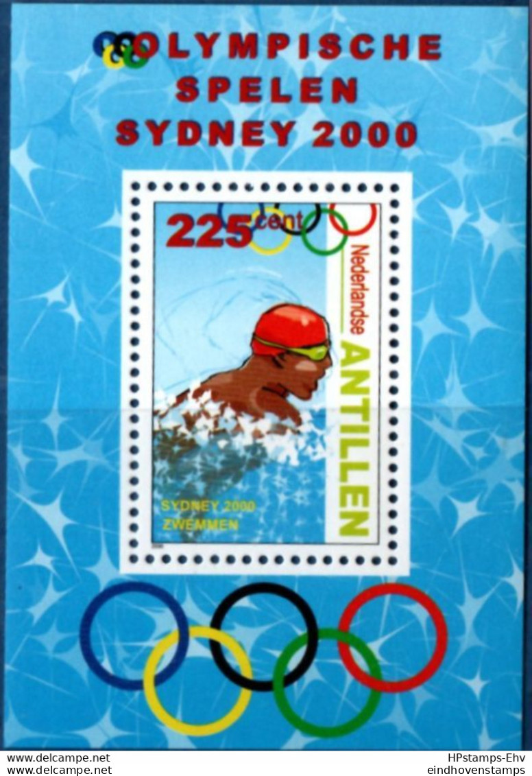 Dutch Antilles 2000 Olympic Games Sydney Block MNH 2106.0934 Swimmer - Estate 2000: Sydney