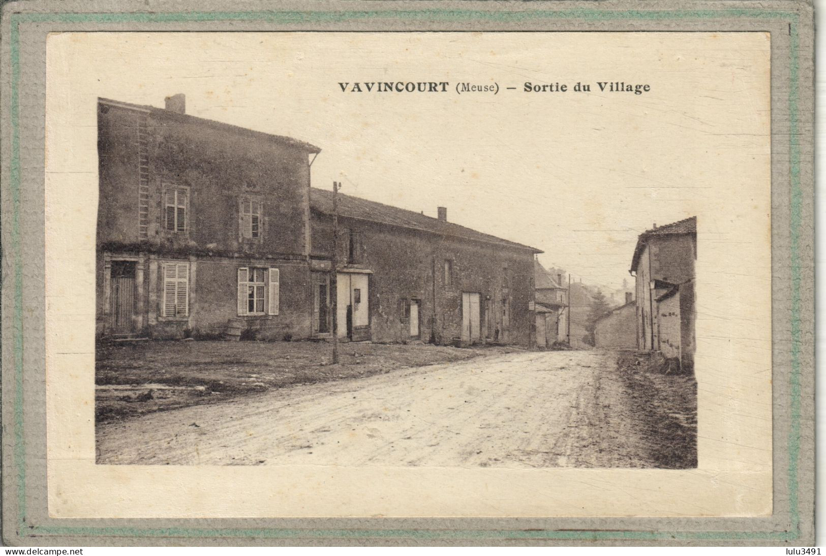 CPA (55) VAVINCOURT - Aspect De La Sortie Du Village En 1920 - Vavincourt