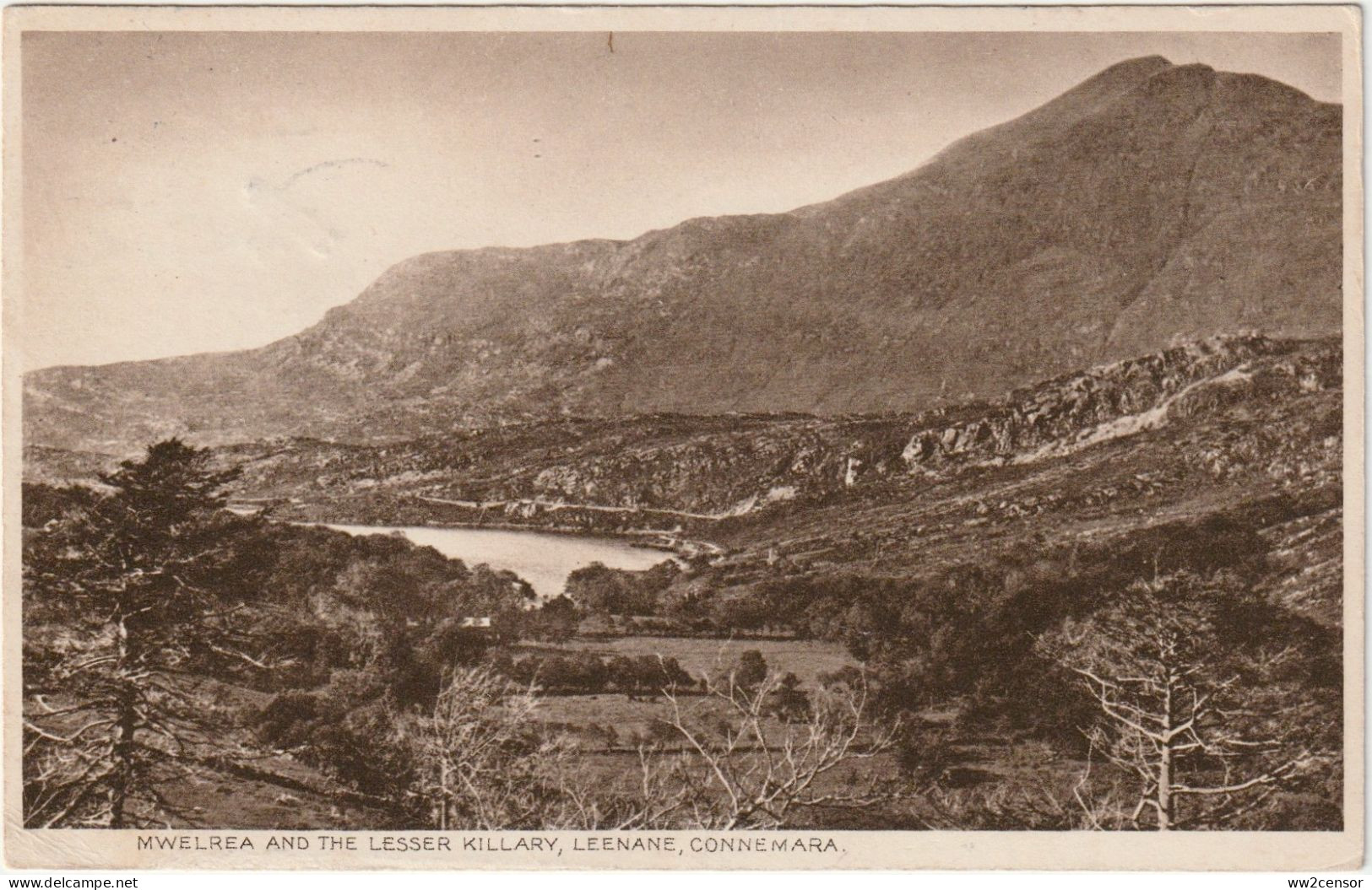 Ireland-Irlande-Irland: Posted From Leenane In 1931 - Postcard Of Mweelrea & Killary Harbour - Storia Postale