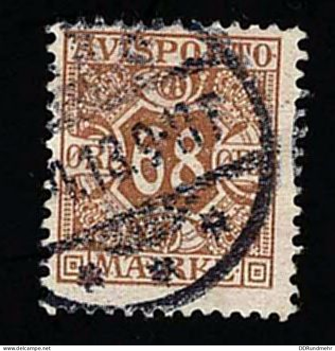 1907 Avisporto  Michel DK V7X Stamp Number DK P7 Yvert Et Tellier DK J7 Stanley Gibbons DK N137 Used - Usati