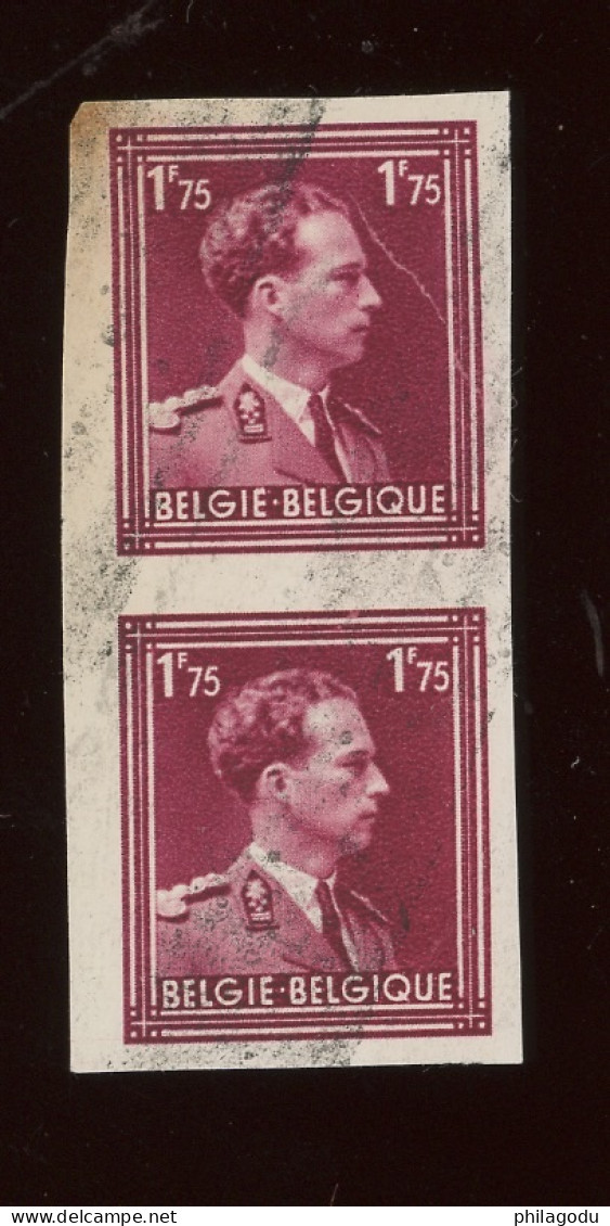 832 Roi Leopold III.  Sans Colle Et Salie. Sans Numéro - 1941-1960