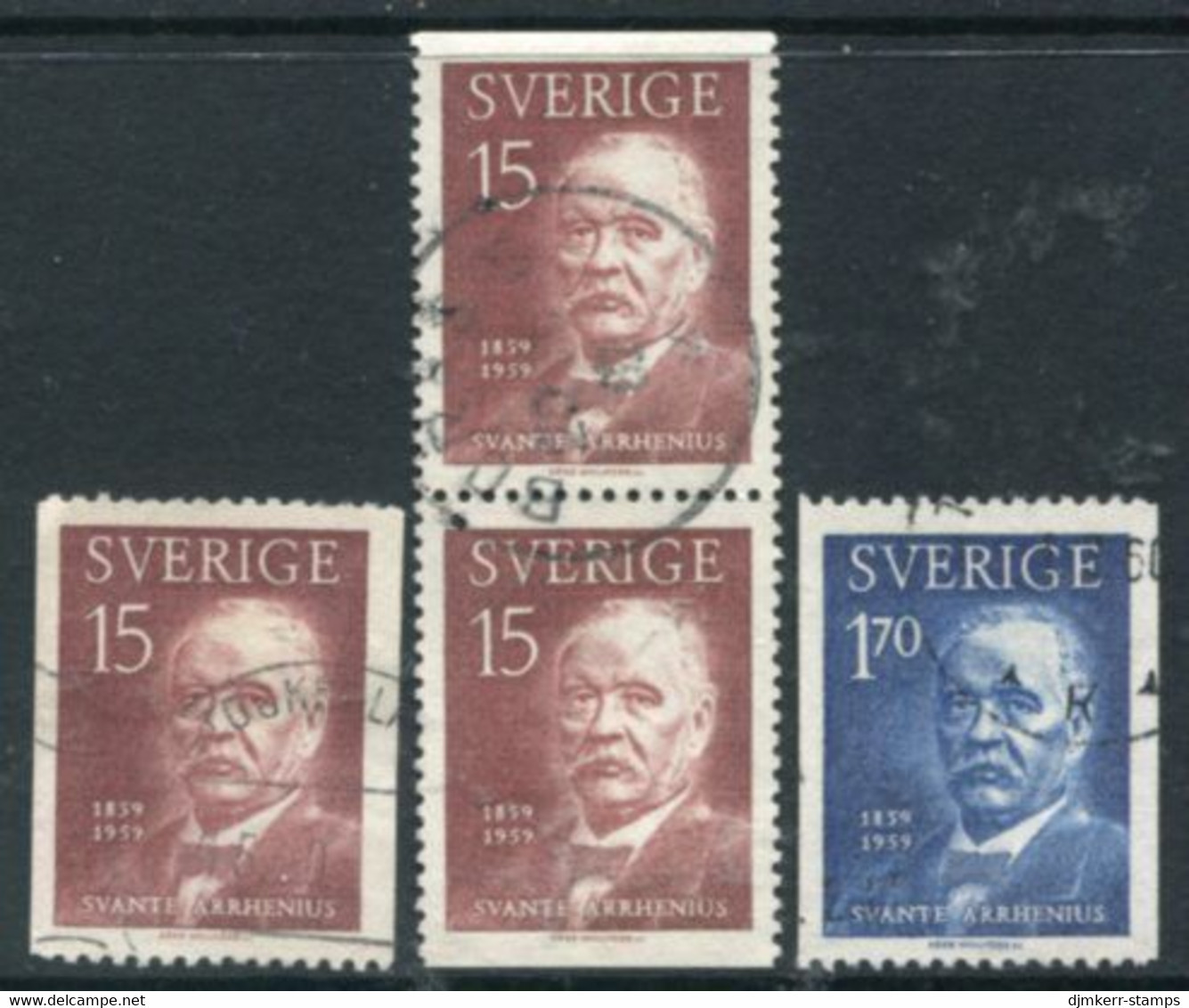 SWEDEN 1959 Arrhenius Birth Centenary  Used.  Michel 453-54 - Gebruikt