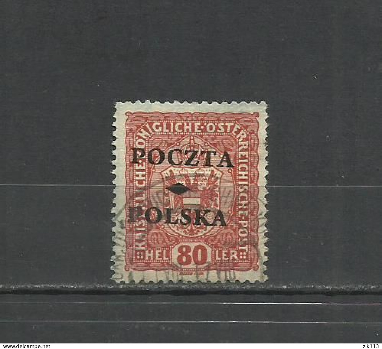 Poland 1919 - Krakow Fi. 43 (Mi.41) , Used, Forgery - Usados
