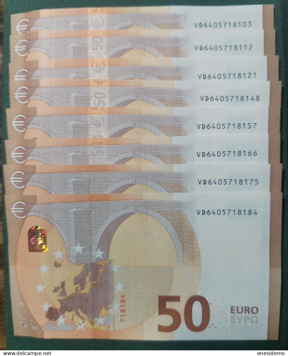 50 EURO SPAIN 2017 LAGARDE V034B5 VD SC FDS UNC. PERFECT - 50 Euro