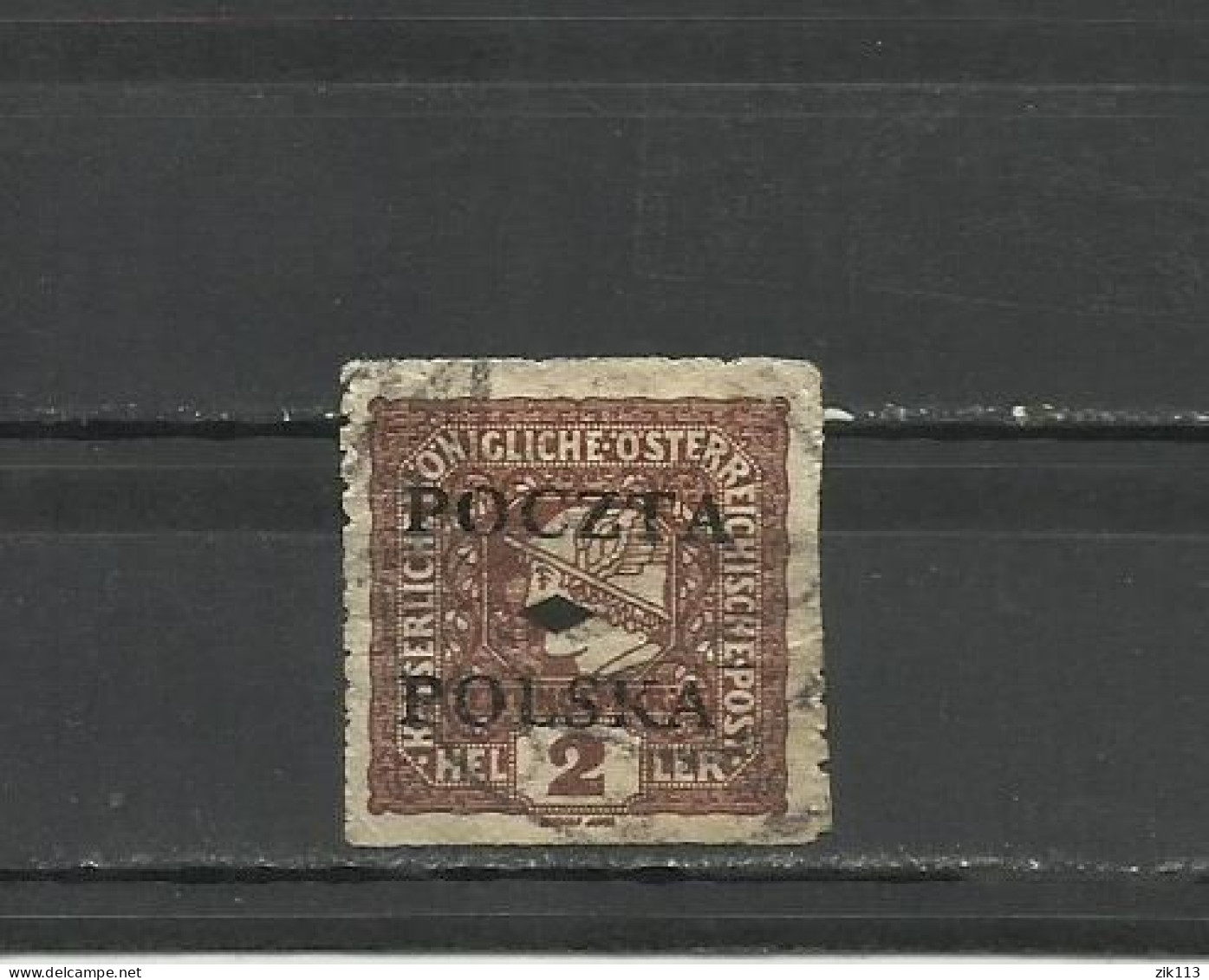 Poland 1919 - Krakow Fi. 50 (Mi.49) , Used, Forgery - Used Stamps