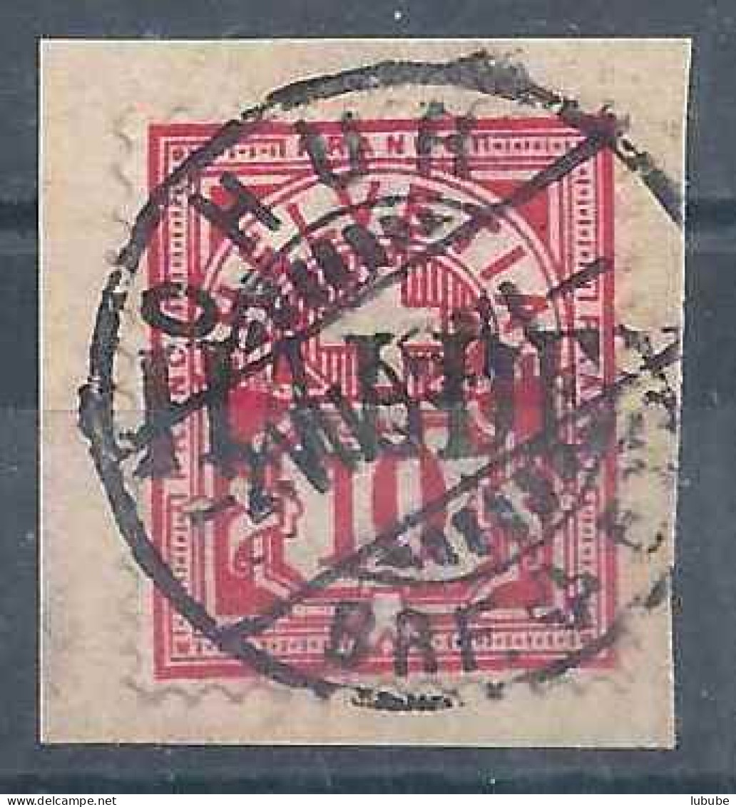 Ziffer 61B, 10 Rp.karmin  HALDENSTEIN / Chur        1895 - Oblitérés