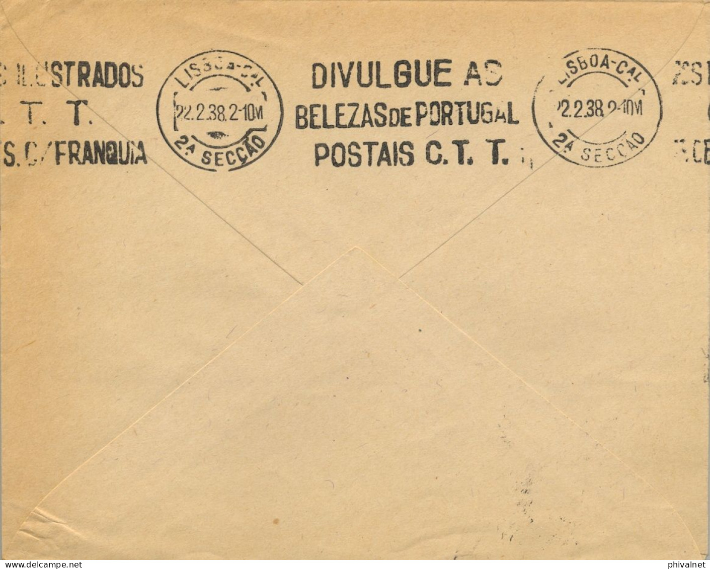 1938 BURGOS - LISBOA , SOBRE CIRCULADO , CENSURA MILITAR DE BURGOS , VIÑETA AUXILIO DE INVIERNO , LLEGADA - Storia Postale