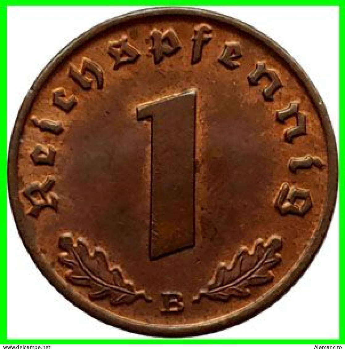 GERMANY - ALEMANIA DEUTFCHES REICH SERIE DE 7 MONEDAS DE 0.01 REICHSPFENNIG AÑO 1938 BRONCE 2ª GUERRA MUNDIAL - 1 Reichspfennig