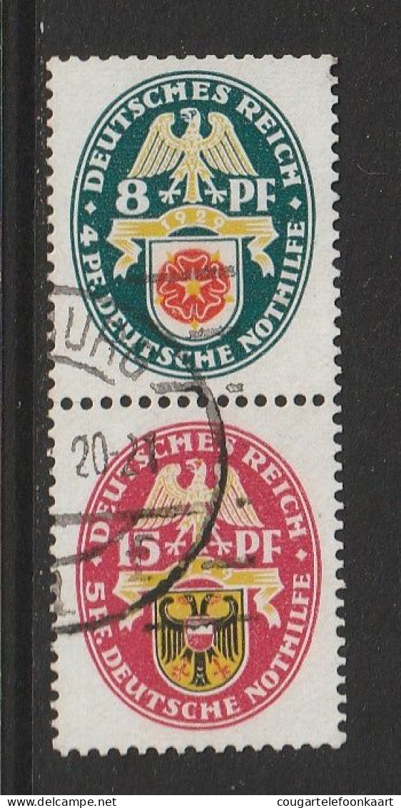 Nothilfe 1929, Combinatie S 68, Gestempelt, 16€ Kat. - Postzegelboekjes & Se-tenant