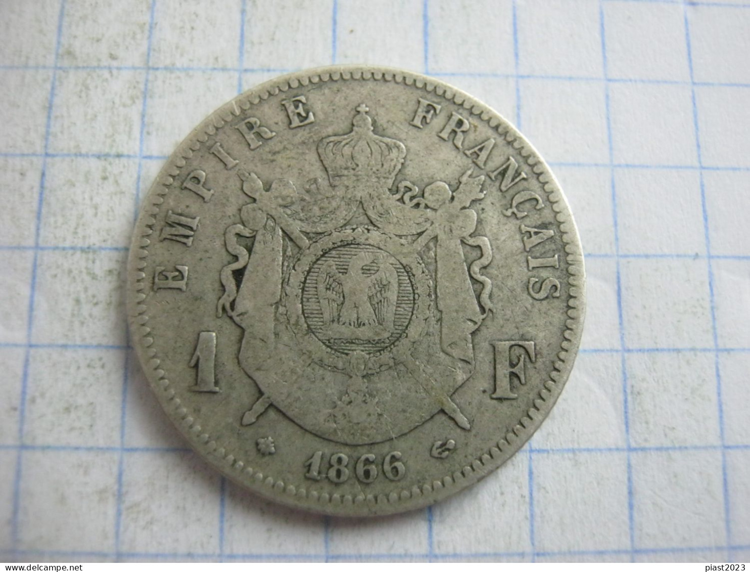 France 1 Franc 1866 A - 1 Franc