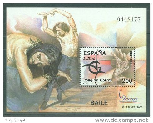 Spain - 2000 Dance,Joaquín Cortés Block MNH__(TH-9509) - Blocs & Hojas