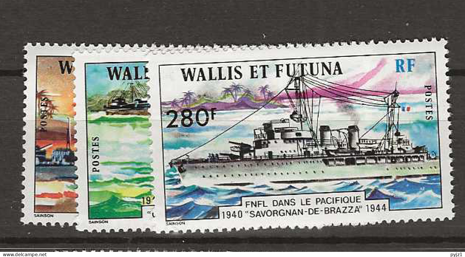 1978 MNH Wallis Et Futuna Mi 308-10 Postfris** - Neufs