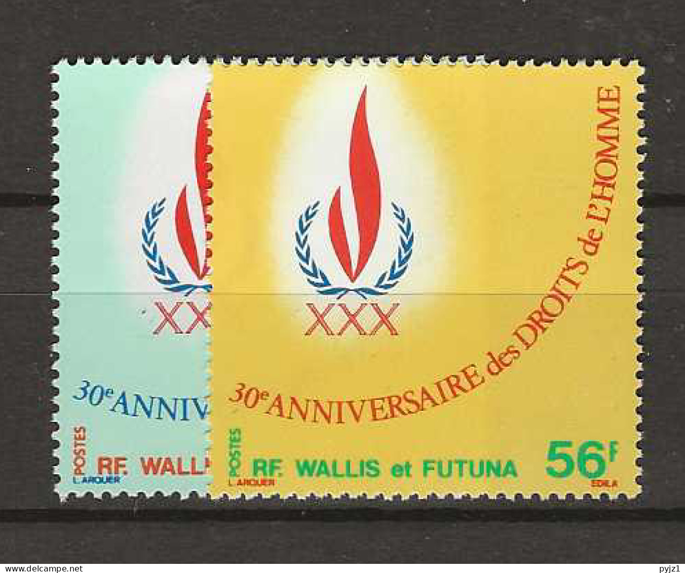 1978 MNH Wallis Et Futuna Mi 323-24 Postfris** - Nuovi