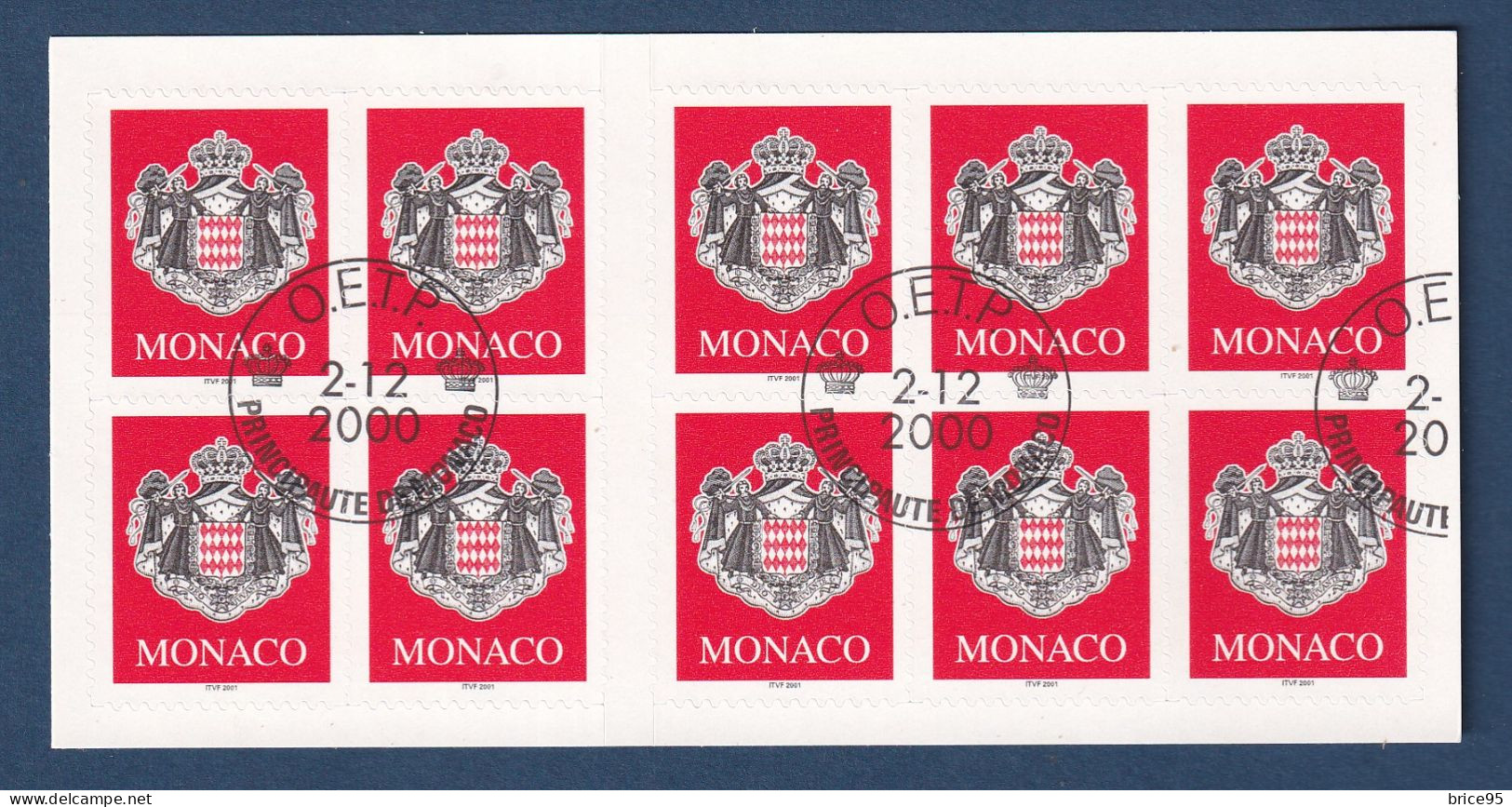 Monaco - Carnet YT N° 13 ** - Oblitéré Dos Neuf Sans Charnière - 2000 - Postzegelboekjes
